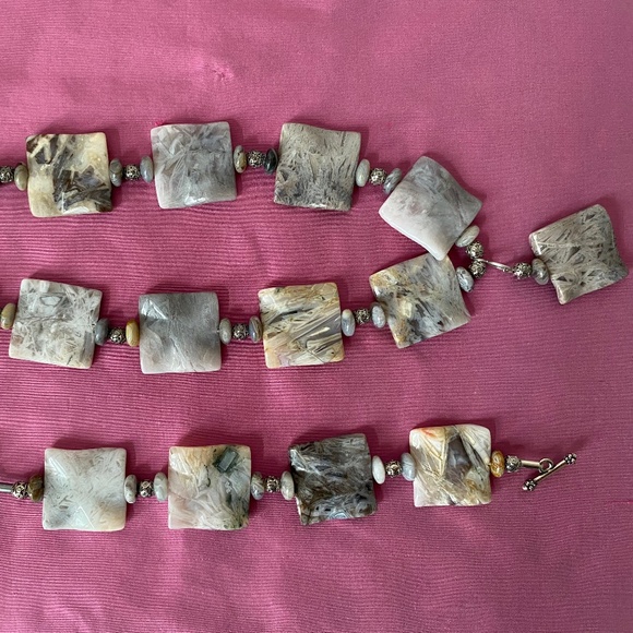 Natural Stone Hand Crafted Necklace and Bracelet - Picture 3 of 7